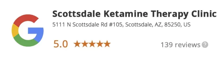 Scottsdale Ketamine therapy clinic 5.0 Star review